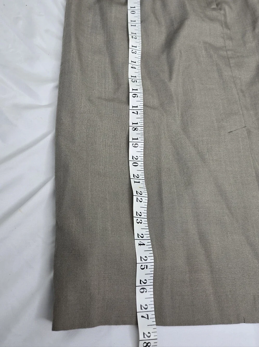 Vintage Prophecy Women’s Skirt Size 16 Taupe Beige A-Line Midi Button Front